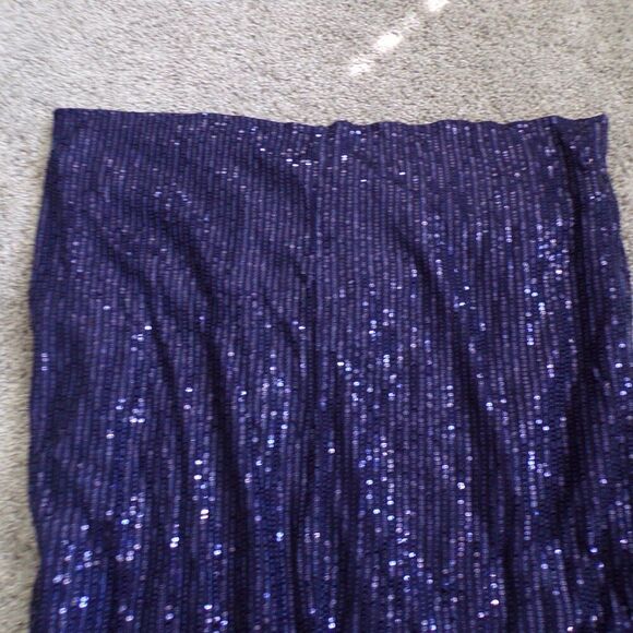 Grace Karin blue sequined one shoulder dress XL - Picture 8 of 9
